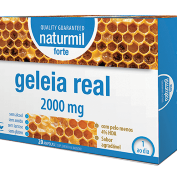 Geleia Real Forte  2000mg | 20 Ampolas - Naturmil - Image 1