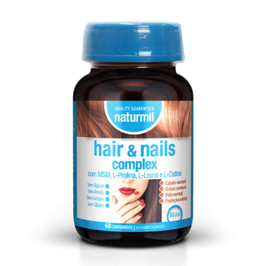 Cópia de Design sem nome - 2023-12-31T140914.749 Hair & Nails Complex | 60 Comprimidos - Naturmil - Image 1