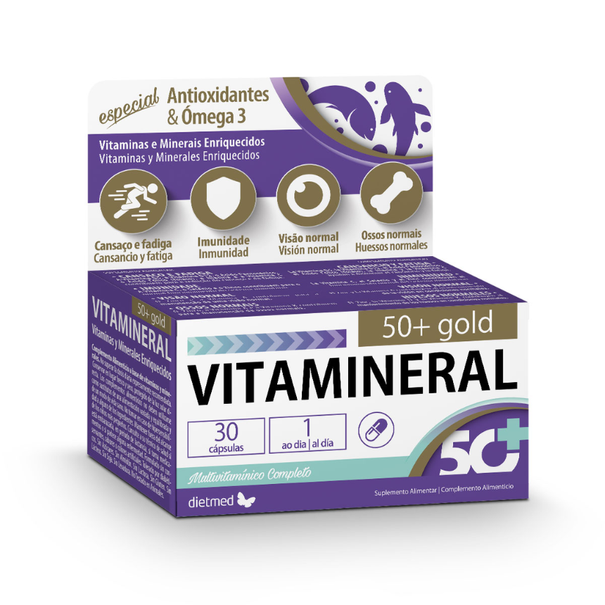 Cópia de Design sem nome - 2024-01-05T122554.026 Vitamineral 50+ Gold | 30 Cápsulas - Dietmed - Image 1