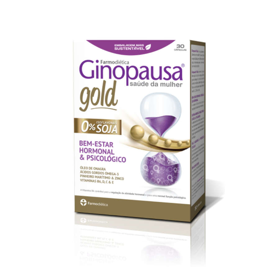 Cópia de Design sem nome (37) Ginopausa Gold | 30 Cápsulas - Farmodiética - Image 1