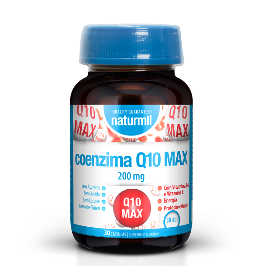 Cópia de Design sem nome (83) Coenzima Q10 Max 200mg | 30 Cápsulas - Naturmil - Image 1