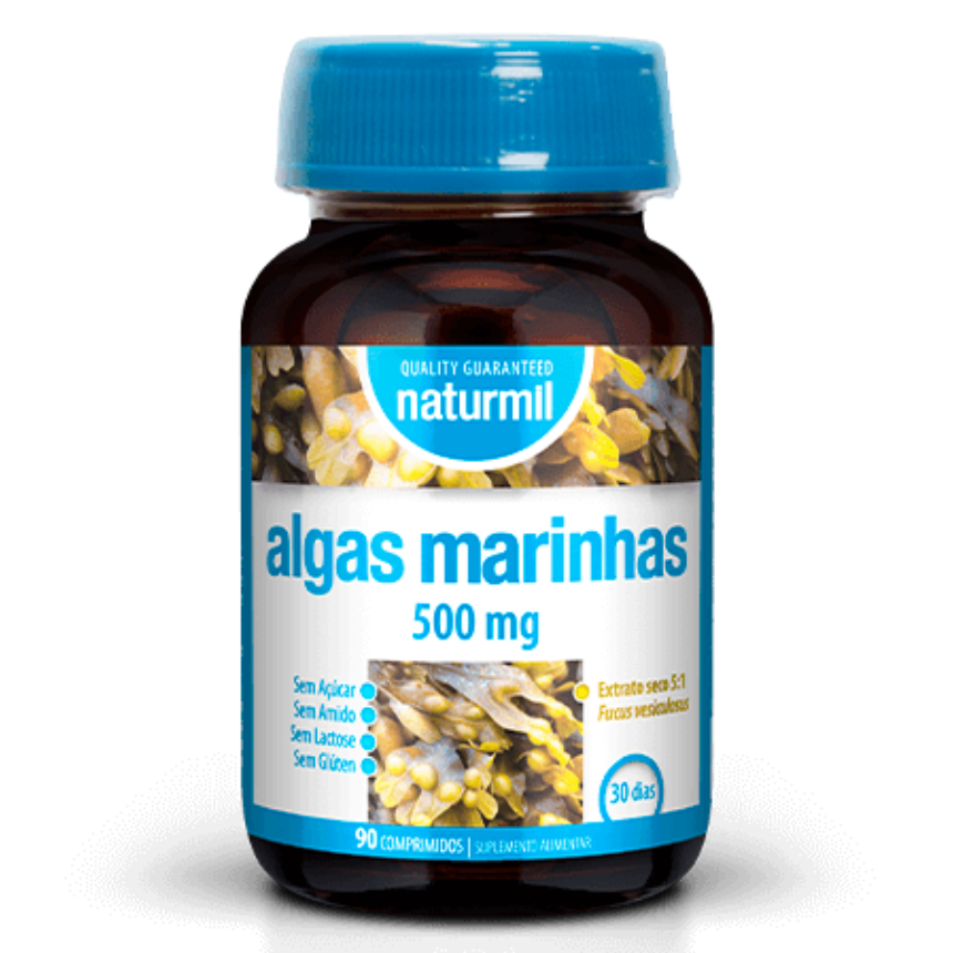 Design sem nome (33) Algas Marinhas 500mg | 90 Comprimidos - Naturmil - Image 1