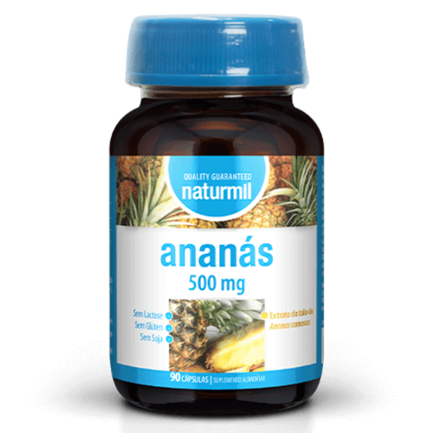 Design sem nome (46) Ananás 500mg | 90 Cápsulas - Naturmil - Image 1