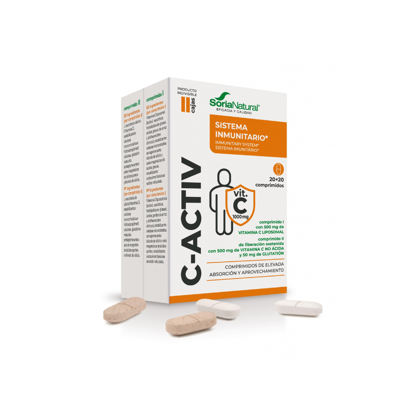 Cópia de Design sem nome - 2024-04-24T181840.301 C-Activ Lipossomal | 20+20 Comprimidos - Soria Natural - Image 1