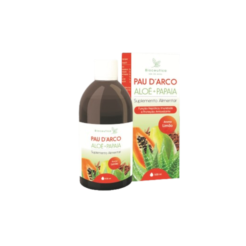 Cópia de Design sem nome - 2024-12-03T114325.407 Pau D'Arco + Aloé + Papaia | 500ml - Biocêutica - Image 1