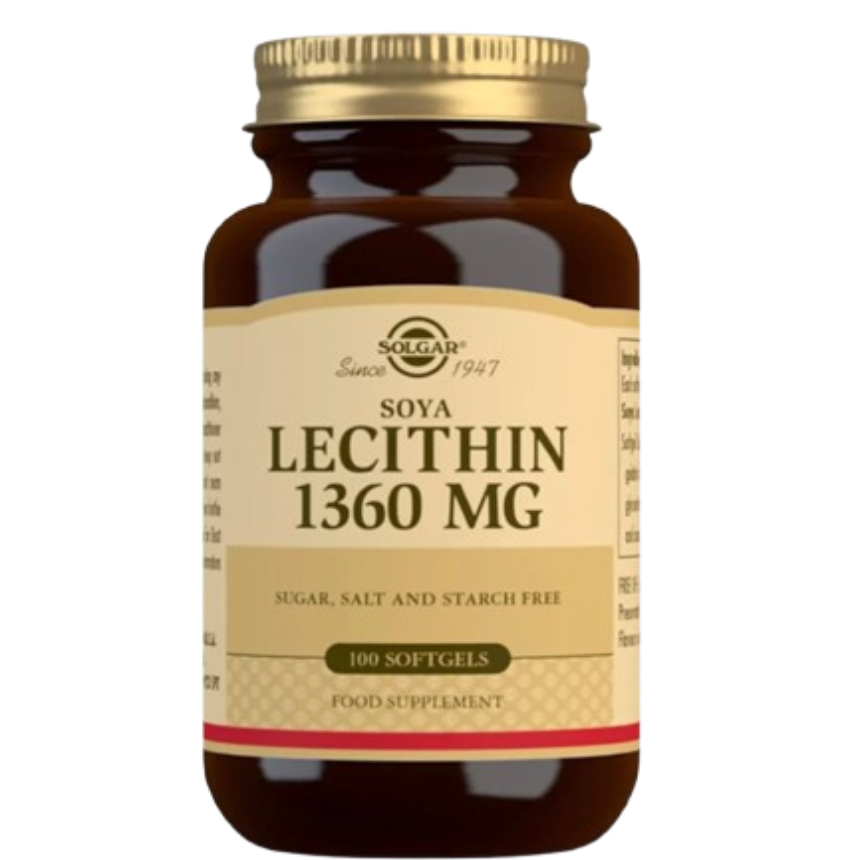 Design sem nome - 2025-03-15T142822.665 Lecithin (Lecitina de Soja) 1360 mg | 100 cápsulas - Solgar - Image 1