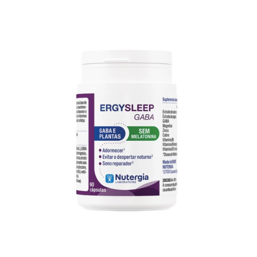 Produtos (17) Ergysleep Gaba | 60 cápsulas - Nutergia - Image 1