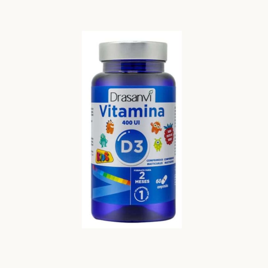 Produto - 2025-11-07T192917.113 Vitamina D3 400 UI | 60 Comprimidos - Drasanvi - Image 1