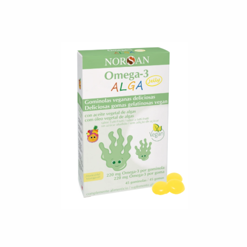 Produto (78) Omega-3 Alga Jelly | 45 gomas - Norsan - Image 1